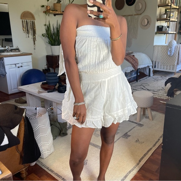 Free People Feeling Fancy Romper. Size: XS - Picture 2 of 12